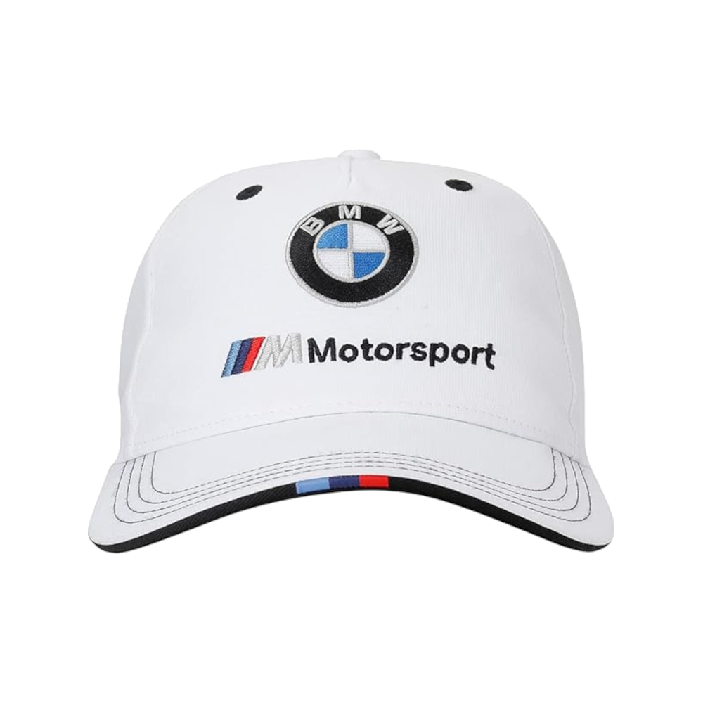 PUMA 100% ORIGINAL WHITE BMW M MOTORSPORT BASEBALL CAP FREE SIZE