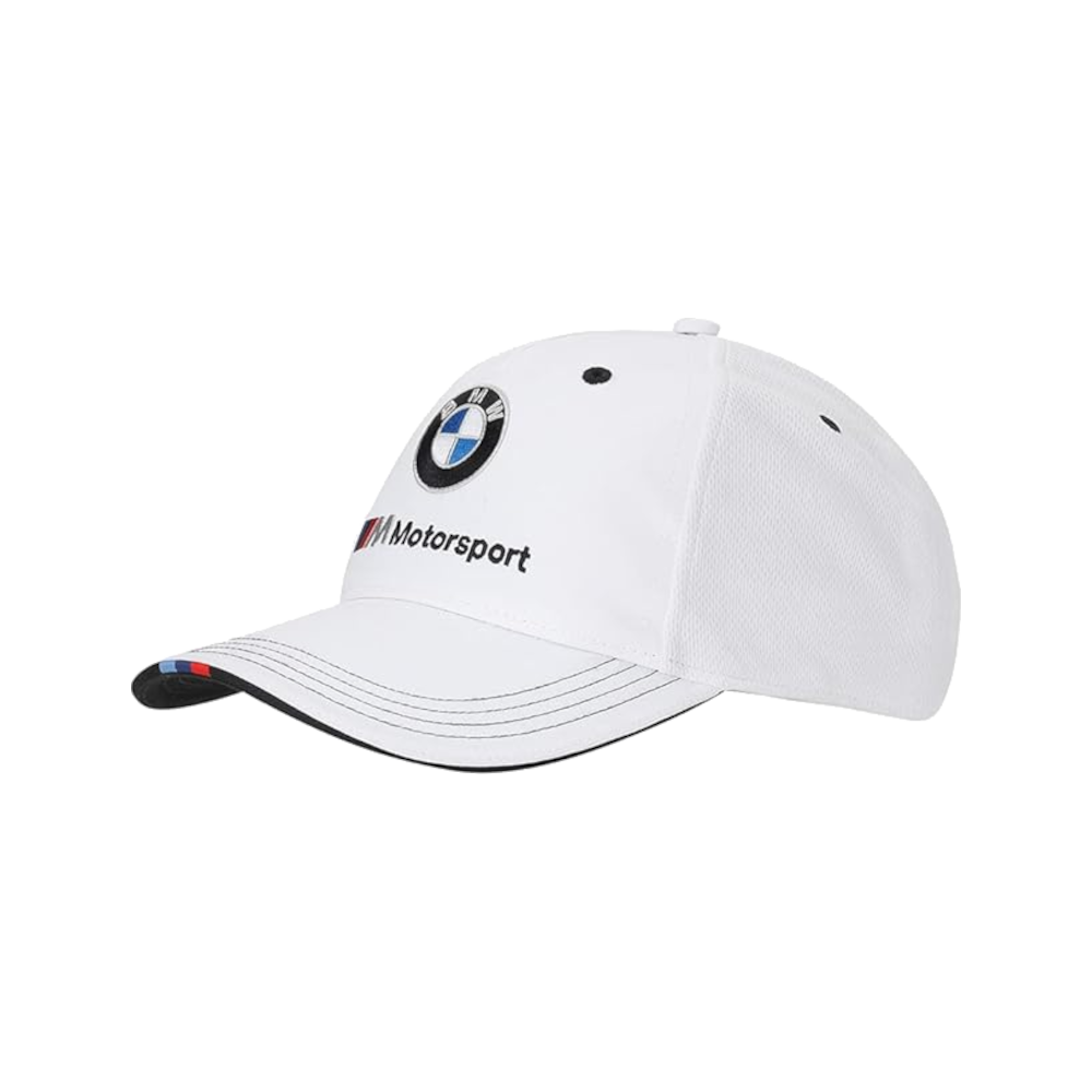 PUMA 100% ORIGINAL WHITE BMW M MOTORSPORT BASEBALL CAP FREE SIZE