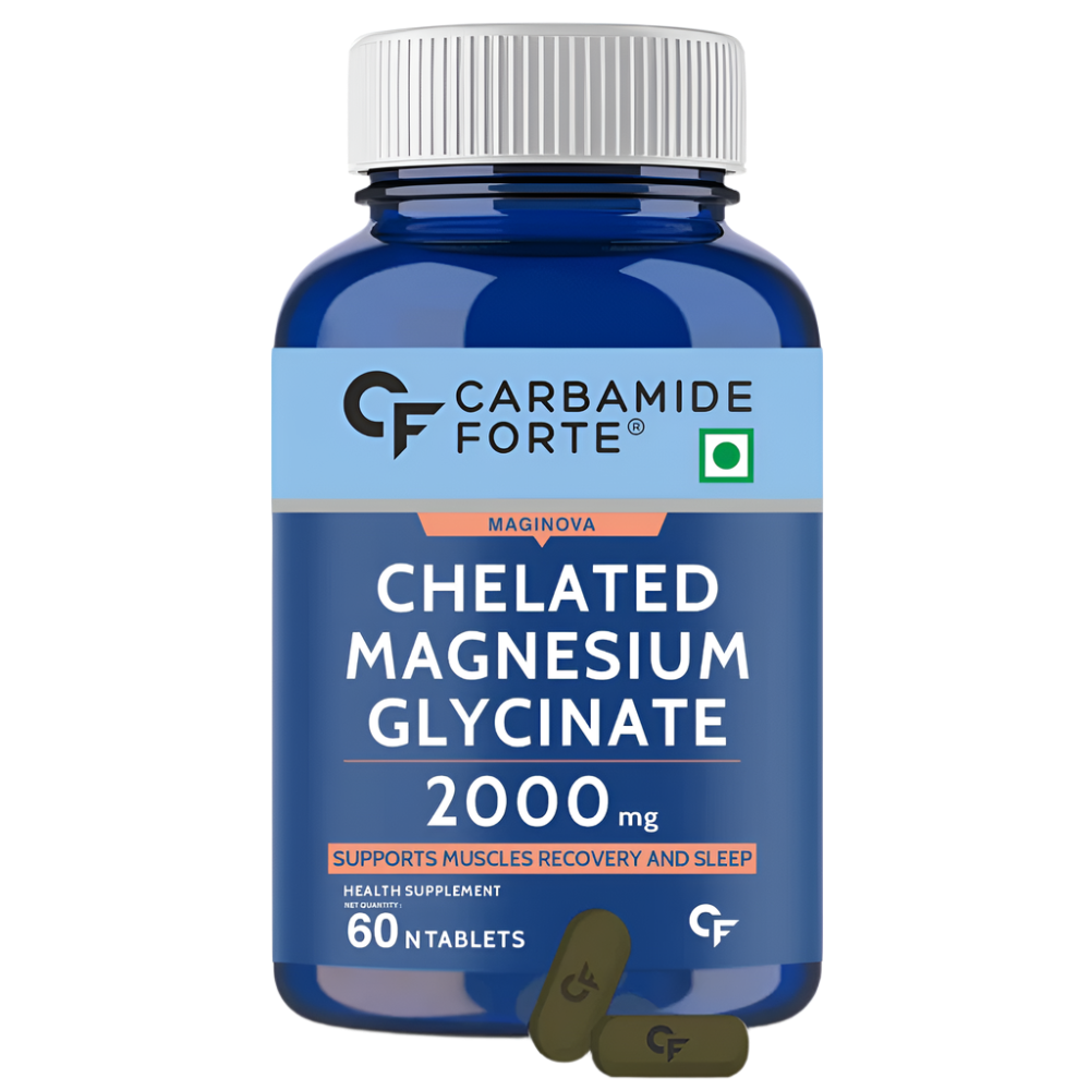 Chelated Magnesium Glycinate Supplement 60 Tablets