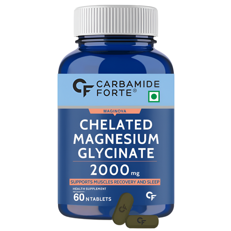 Chelated Magnesium Glycinate Supplement 60 Tablets