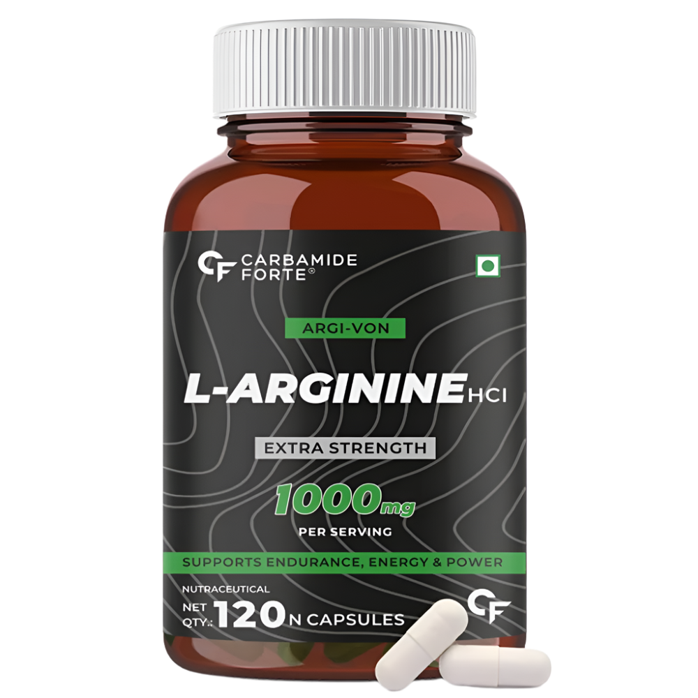 L Arginine extra strength 1000mg Supplement 120 capsules