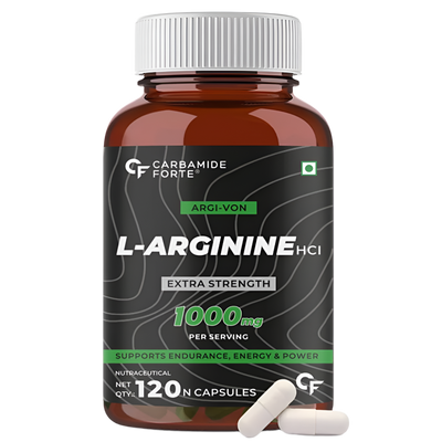 L Arginine extra strength 1000mg Supplement 120 capsules