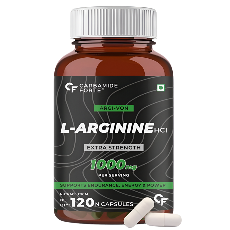 L Arginine extra strength 1000mg Supplement 120 capsules