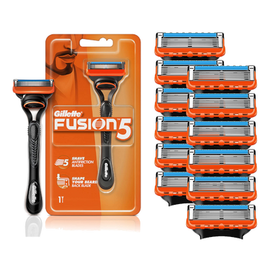 Gillette Fusion 5 Razor and 12 Blades Combo Pack