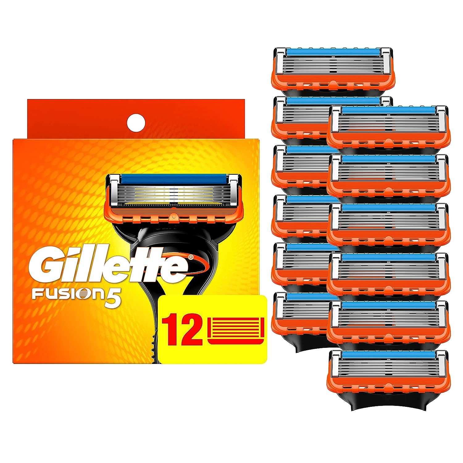 Gillette Fusion 5 Razor and 12 Blades Combo Pack