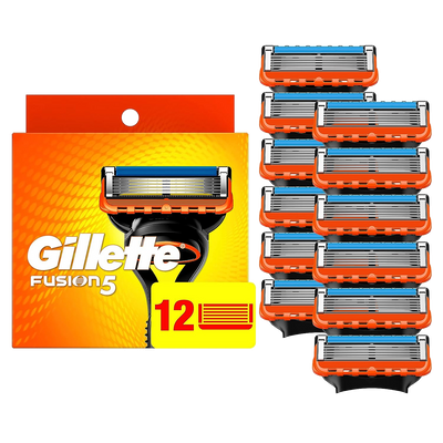 Gillette Fusion 5 Razor and 12 Blades Combo Pack