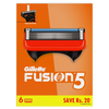 Gillette Fusion 5 Razor and 6 Blades Combo Pack