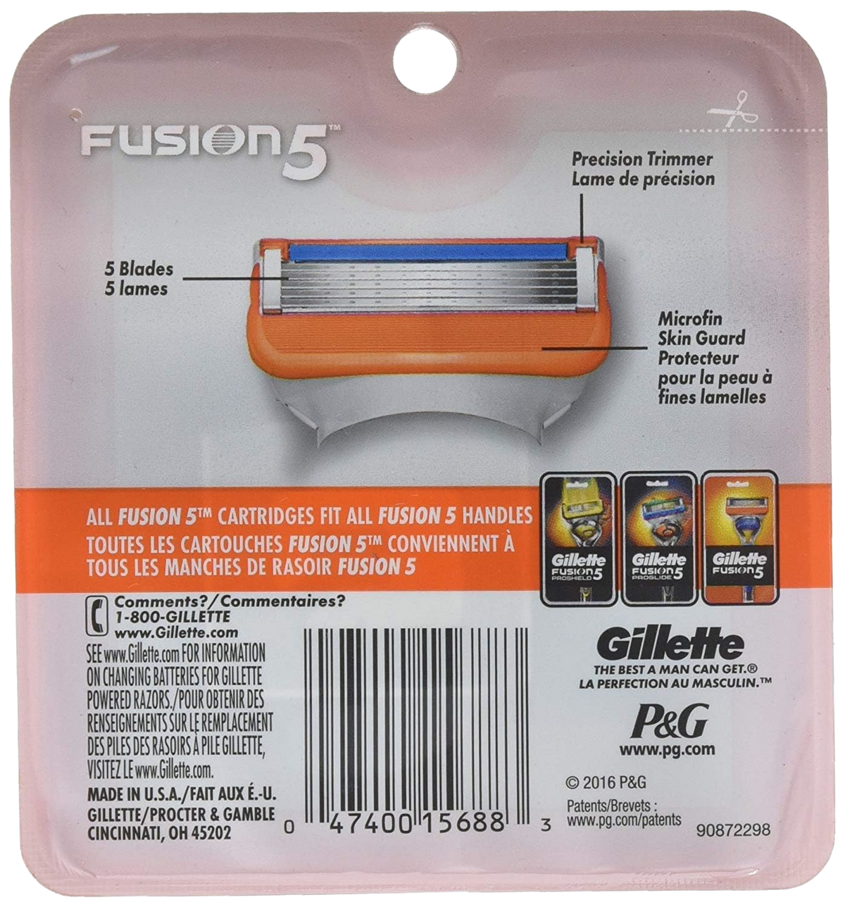 Gillette Fusion 5 Razor and 8 Blades Combo Pack