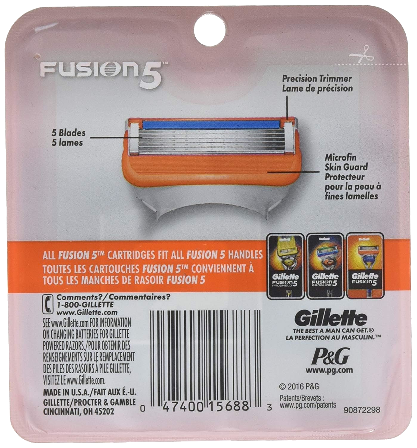 Gillette Fusion 5 Razor and 8 Blades Combo Pack