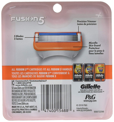 Gillette Fusion 5 Razor and 8 Blades Combo Pack
