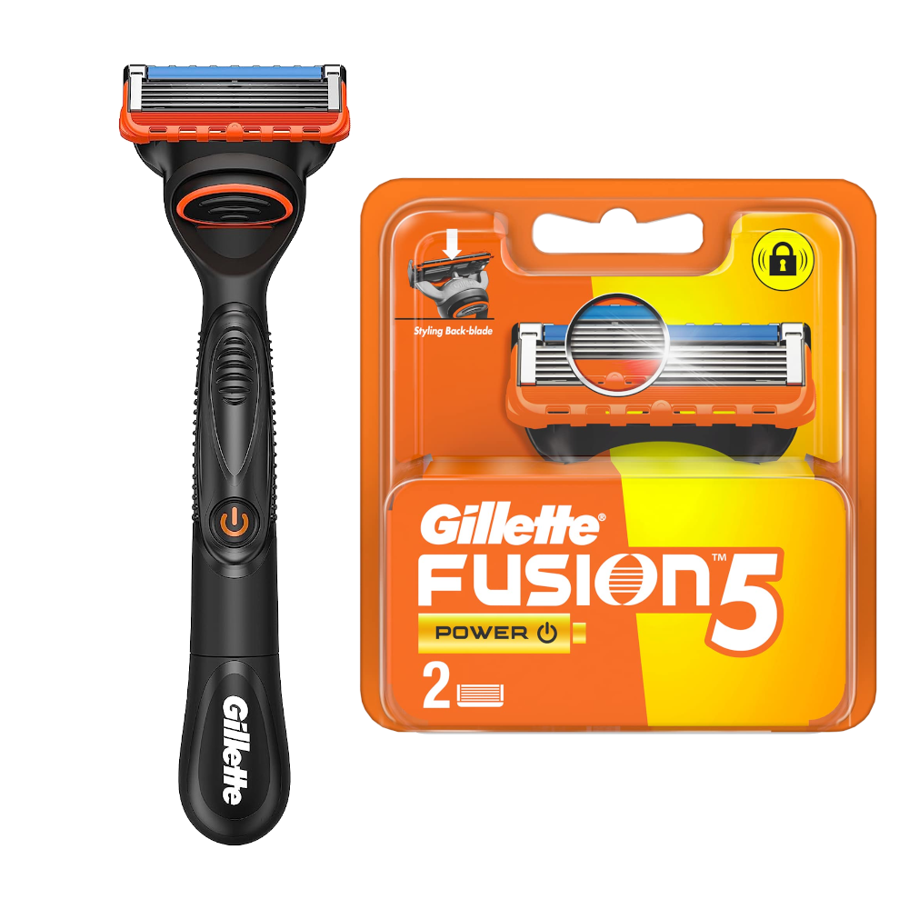 Gillette Fusion 5 POWER Razor and 2 Blades Combo Pack