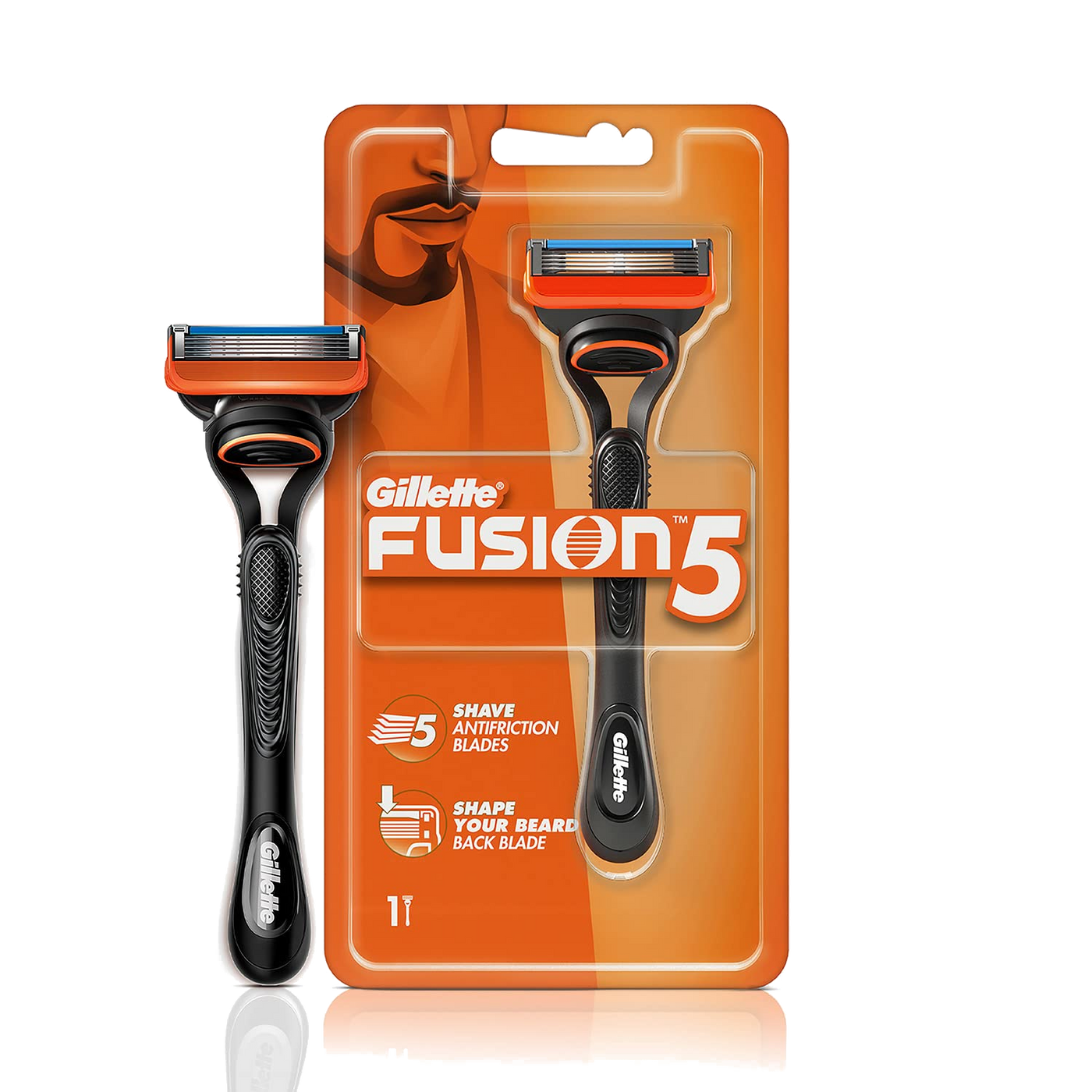 Gillette Fusion 5 Razor for Men. 1 Razor and 1 Blade