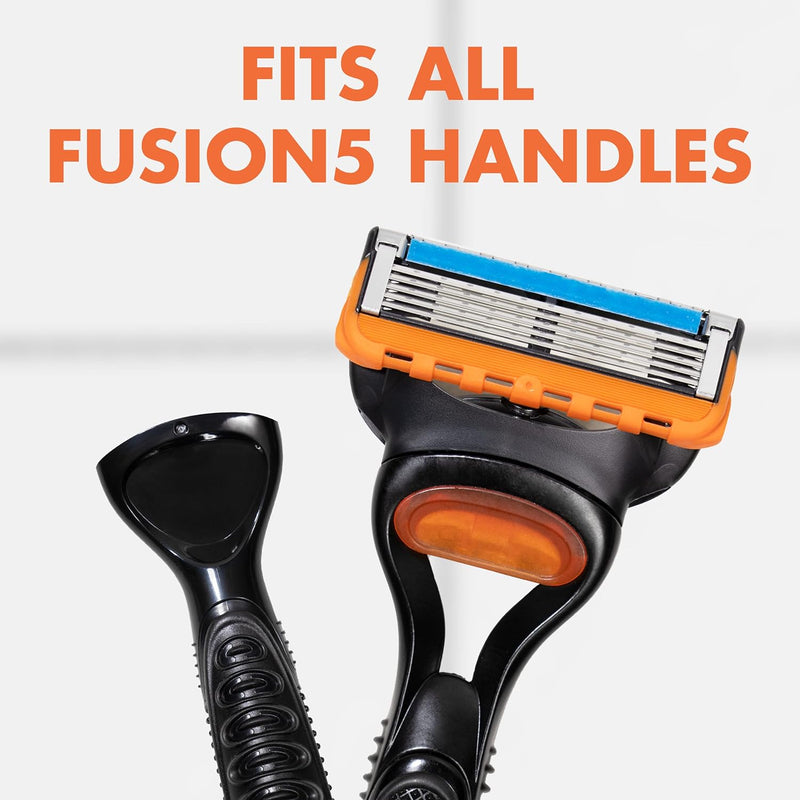 Fusion 5 Razor Under Microscope Gillette Fusion 5 Razor for Men. 1 Razor and 1 Blade - ZOTO
