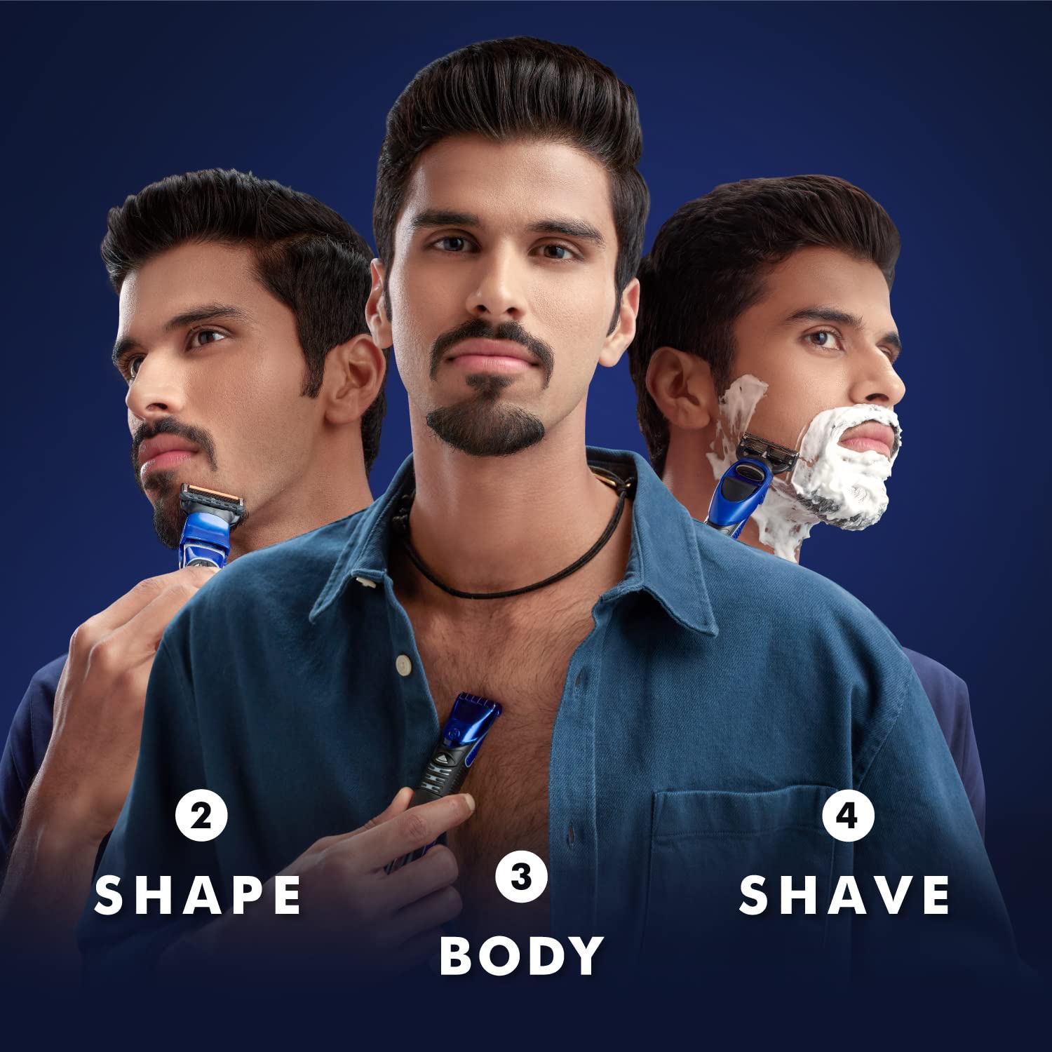 Gillette Fusion ProGlide 4-in-1 Styler for Beard Trimming and Shaving