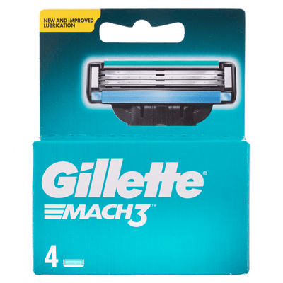 Gillette Mach3 4 Blades Pack
