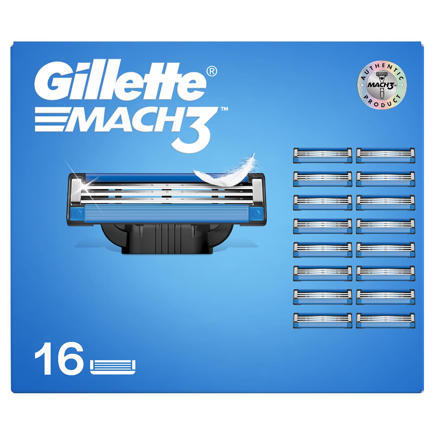 Gillette Mach3 Blades 16 Pieces Jumbo Pack