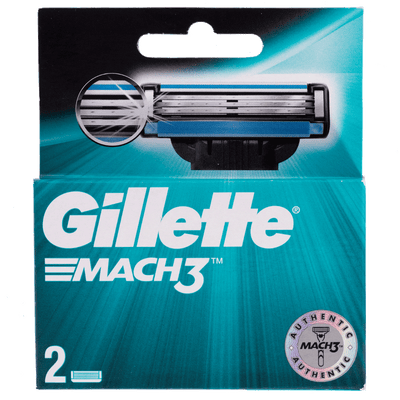 Gillette Mach3 Razor Blades 2 Pieces
