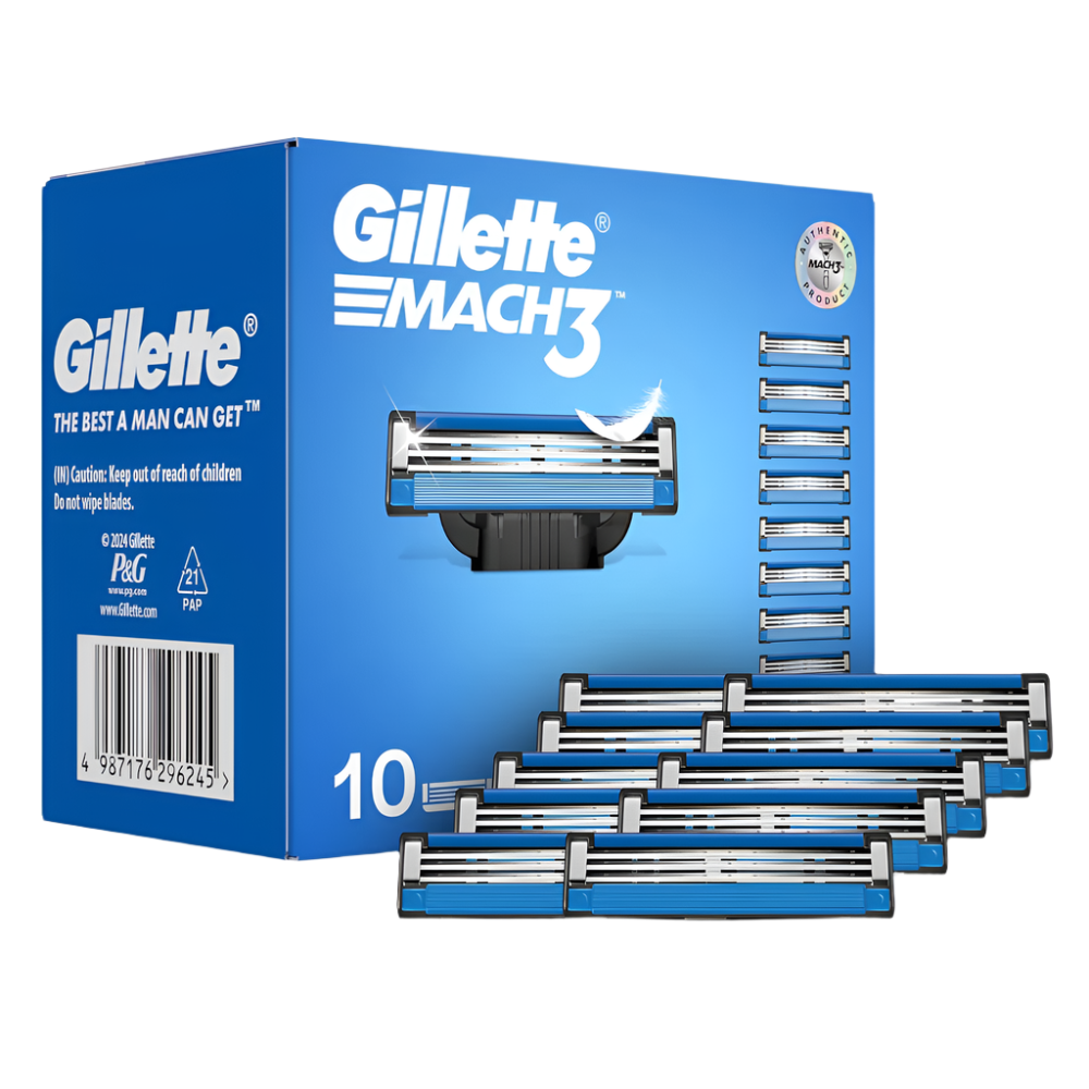 Gillette Mach3 Razor & Blades 10 Pieces Combo