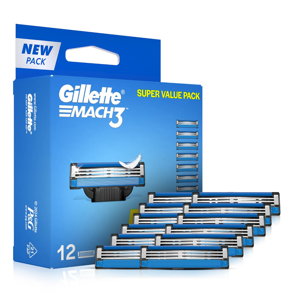 Gillette Mach3 Razor & Blades 12 Pieces Combo