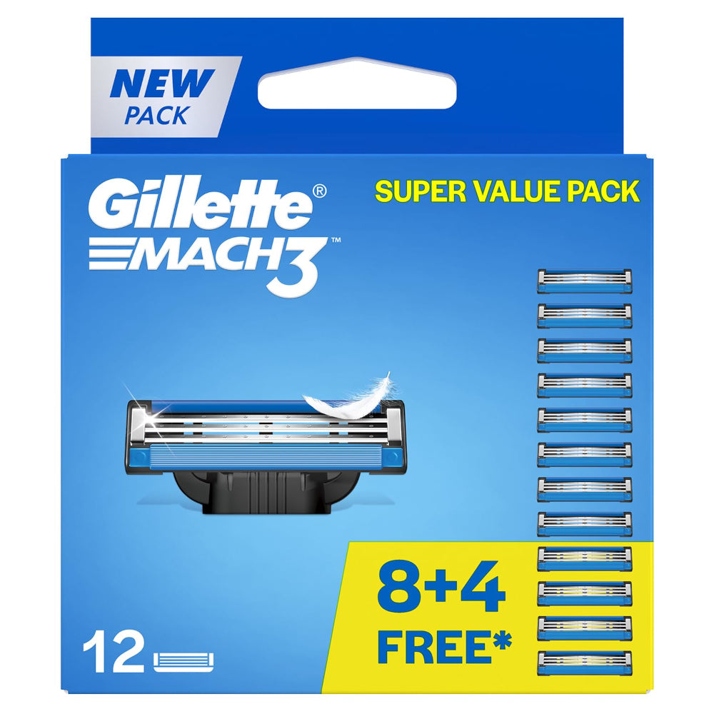 Gillette Mach3 Razor & Blades 12 Pieces Combo