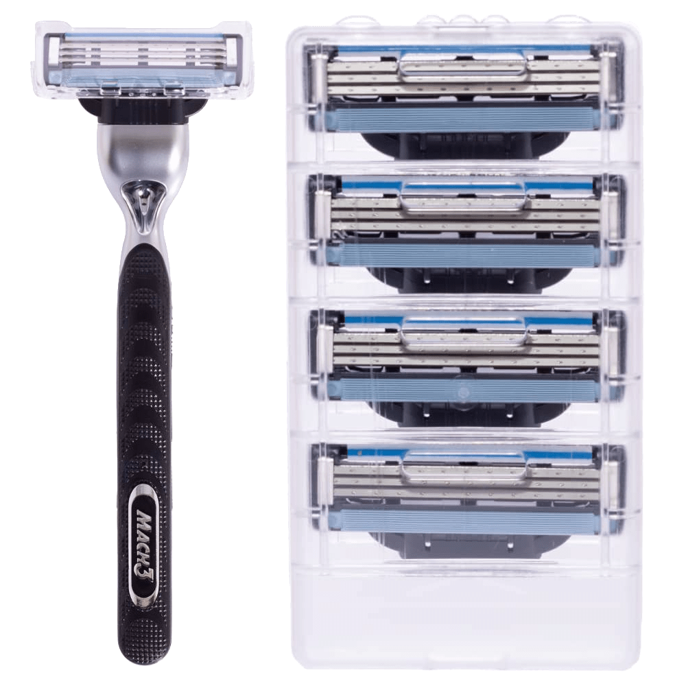 Gillette Mach3 Razor and 4 Blades Combo Pack