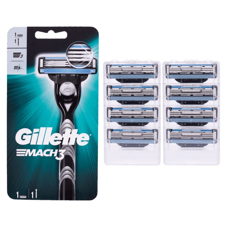 Gillette Mach3 Razor and 8 Blades Combo Pack