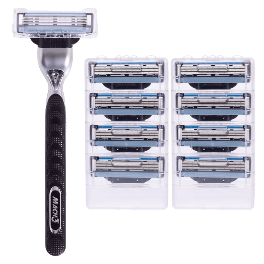 Gillette Mach3 Razor and Replacement Cartridges 8's