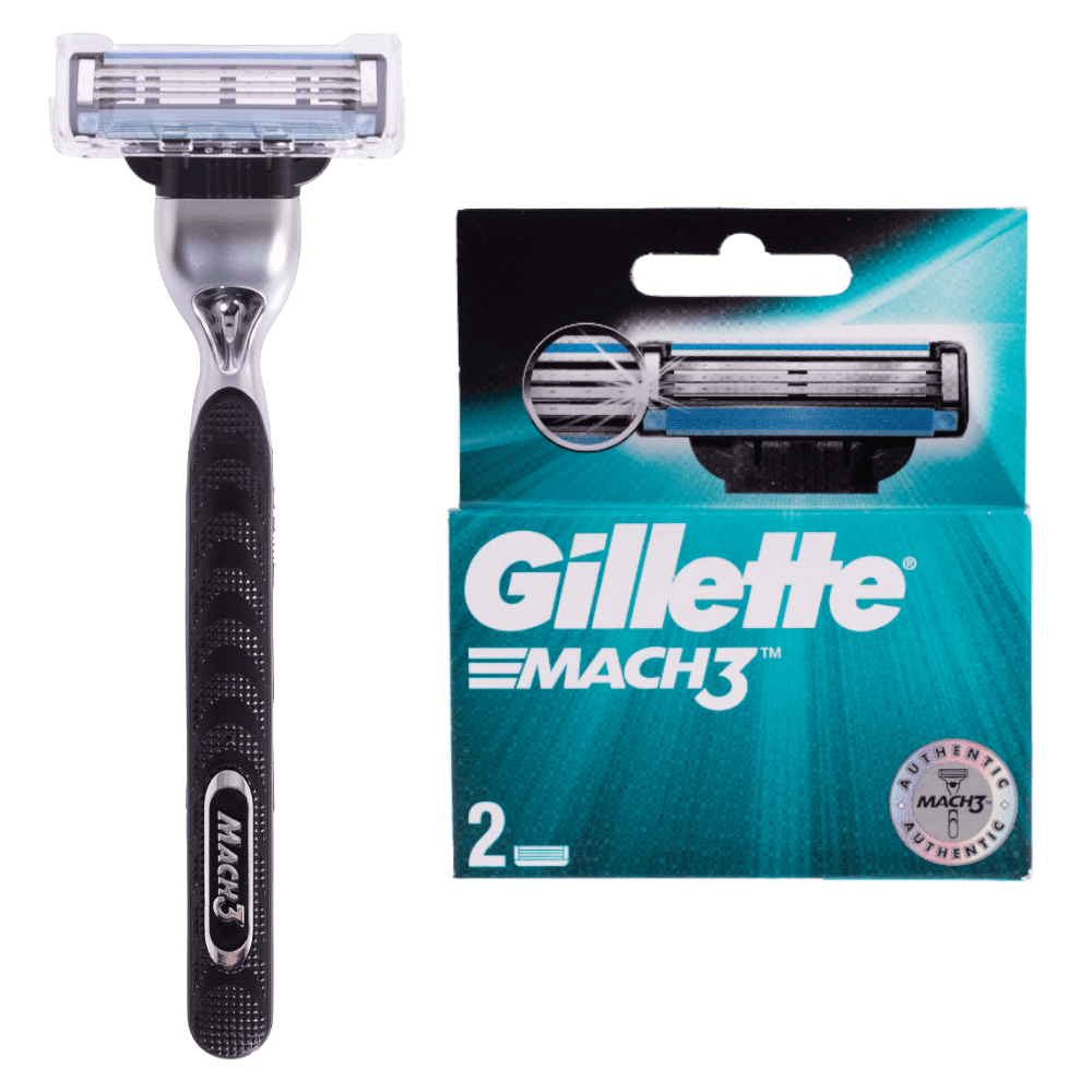Gillette Mach3 Razor and Replacement Cartridges 2's