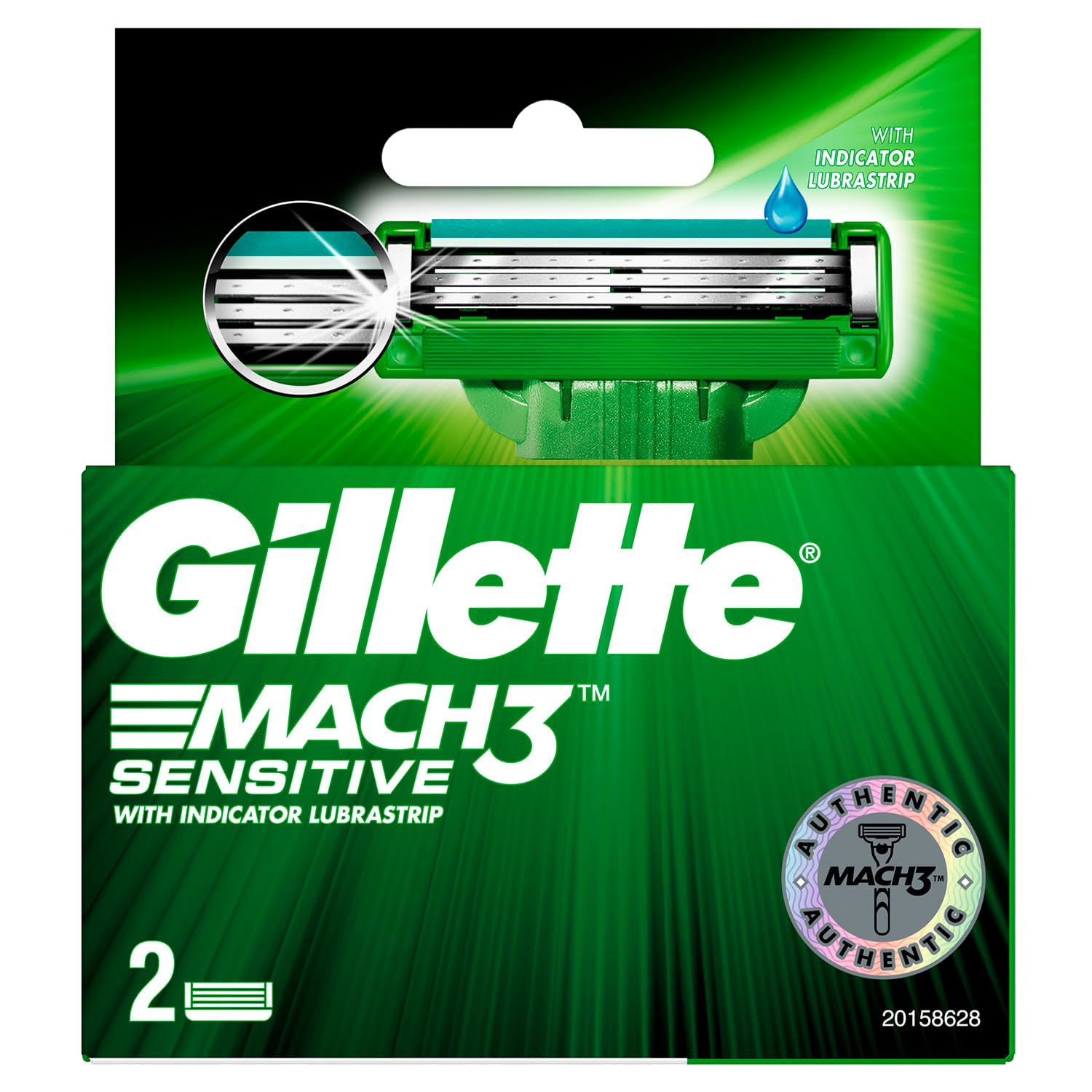 Gillette Mach3 Sensitive 2 pack Blades
