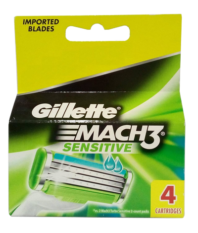 Gillette Mach3 Sensitive 4 pack Blades