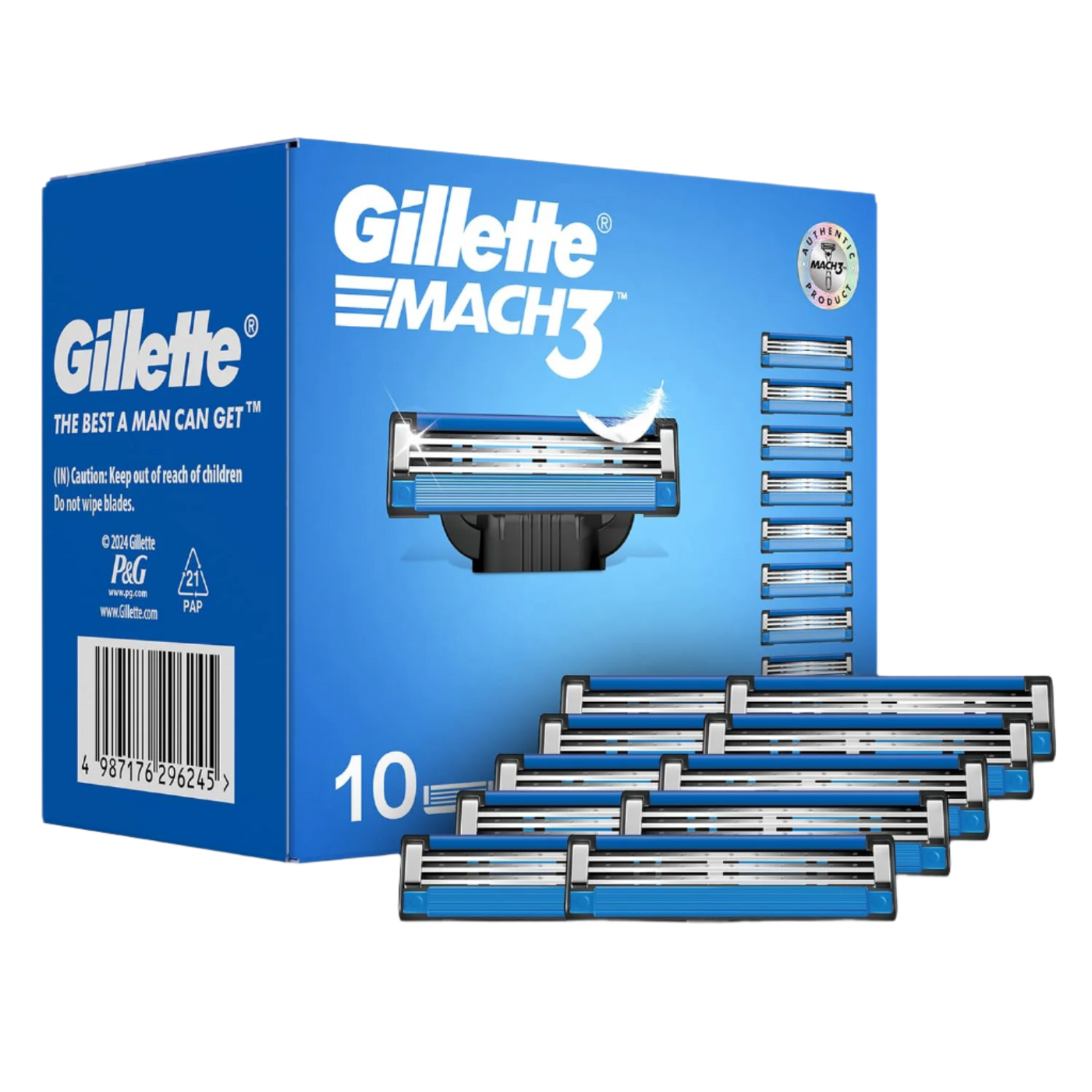 Gillette Mach3 Blades 10 Pieces Pack