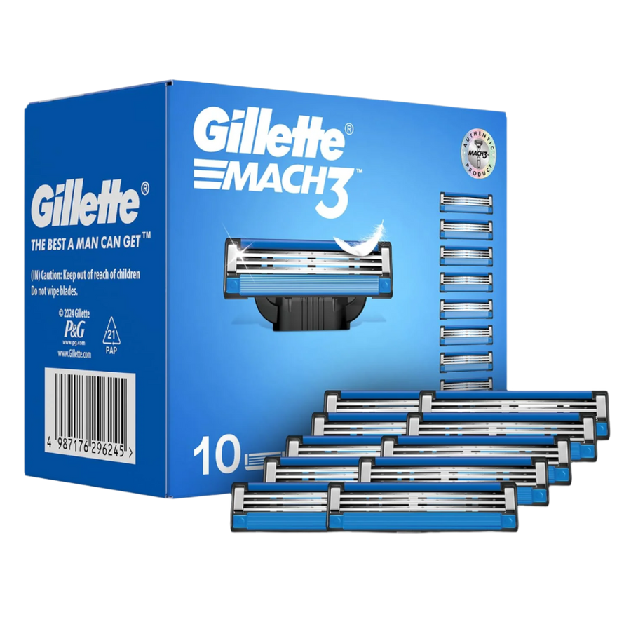 Gillette Mach3 Blades 10 Pieces Pack