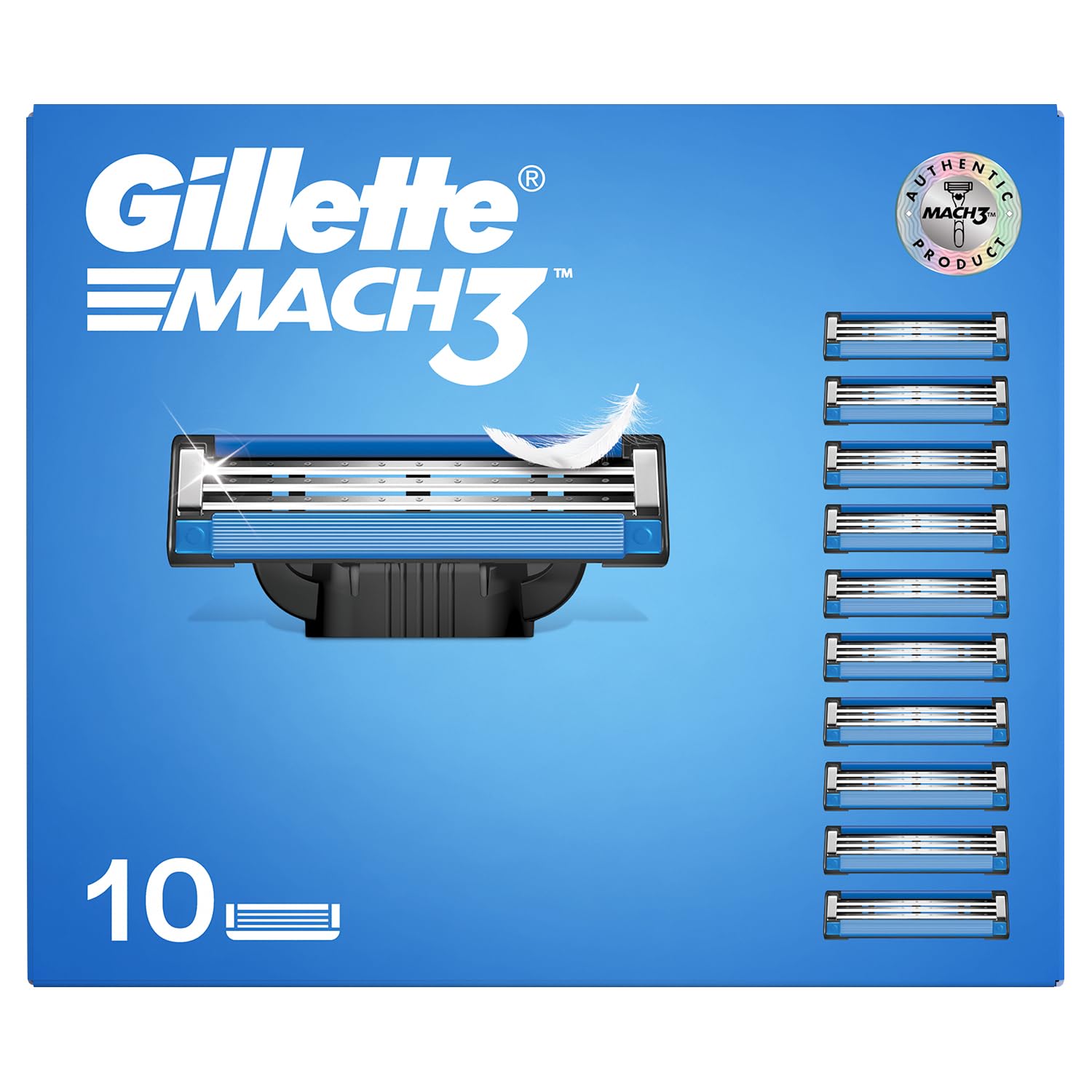Gillette Mach3 Blades 10 Pieces Pack