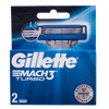 Gillette Mach3 Turbo Replacement Cartridges 2's
