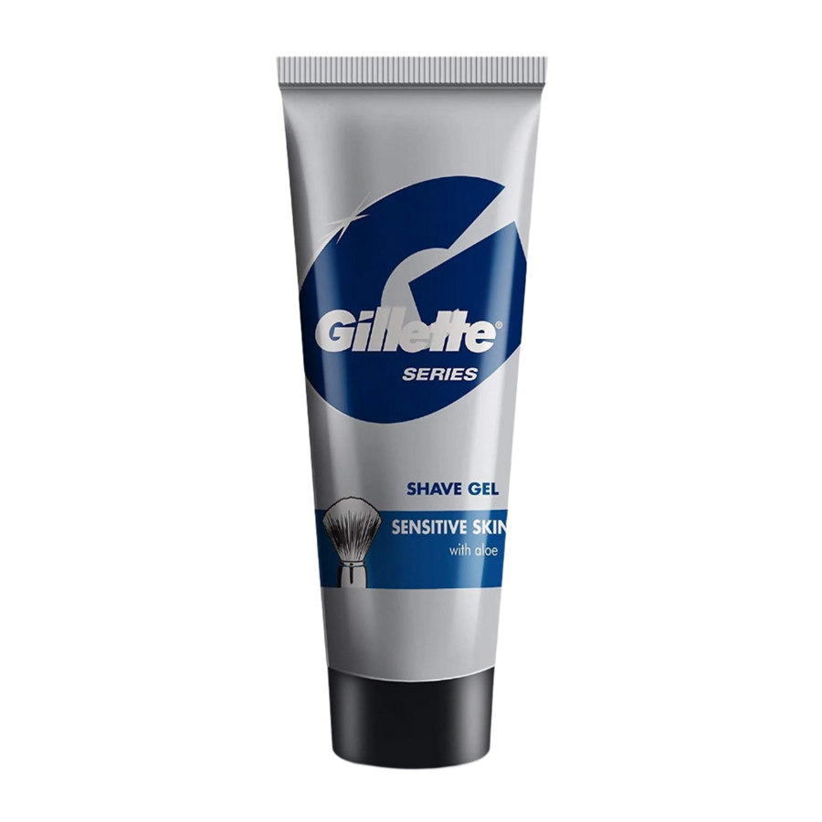 Gillette Sensitive Pre Shave Gel Tube with Aloe