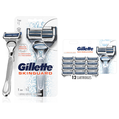 Gillette SkinGuard 1 Razor and 12 pack Blades