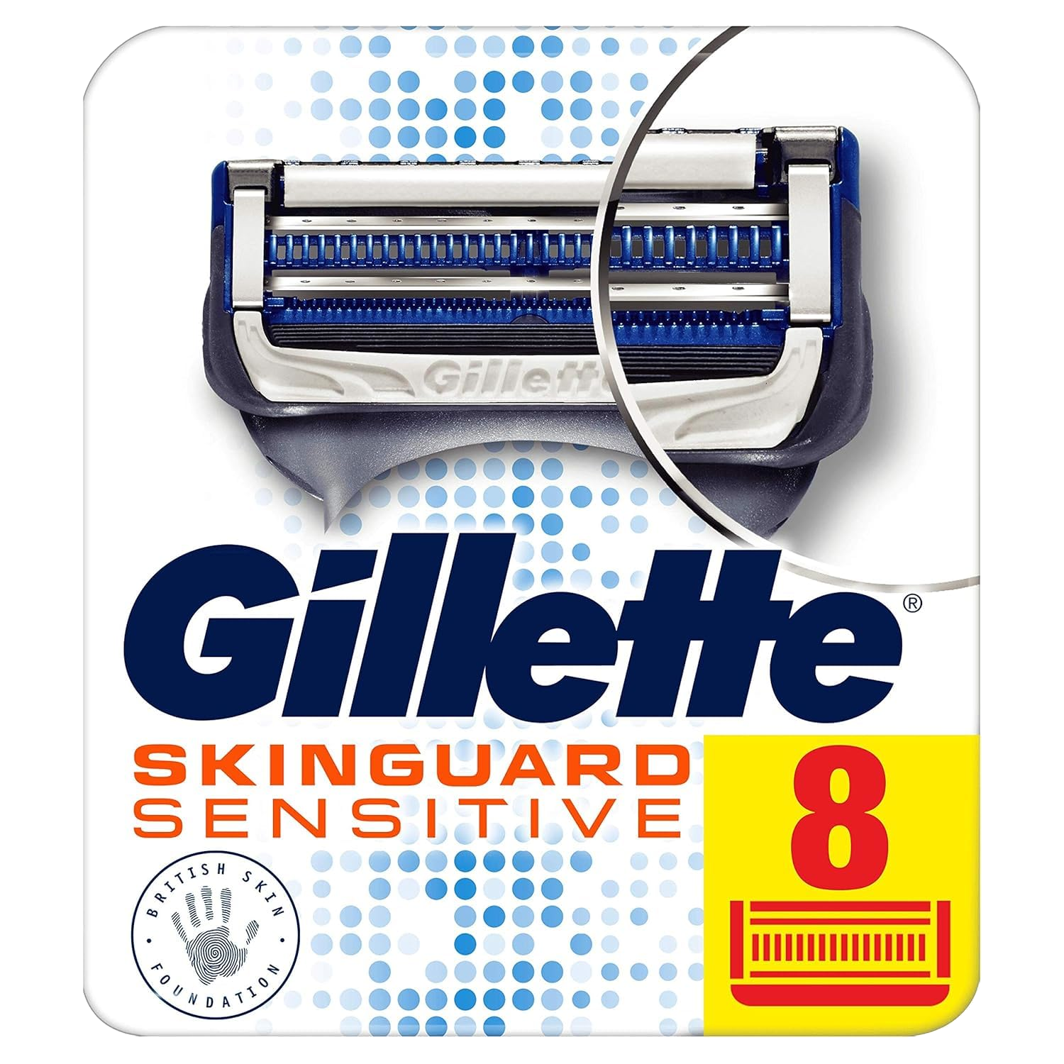 Gillette SkinGuard razor and 8 pack blades