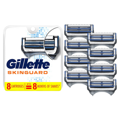 Gillette SkinGuard razor and 8 pack blades