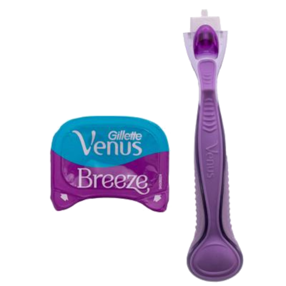 Gillette Venus Breeze Razor with Avocado Oils & Body Butter, Freesia Scent 1 Blade