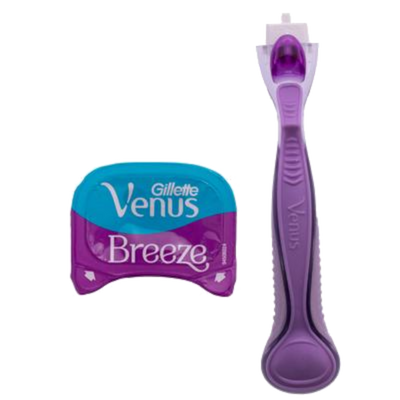Gillette Venus Breeze Razor with Avocado Oils & Body Butter, Freesia Scent 1 up