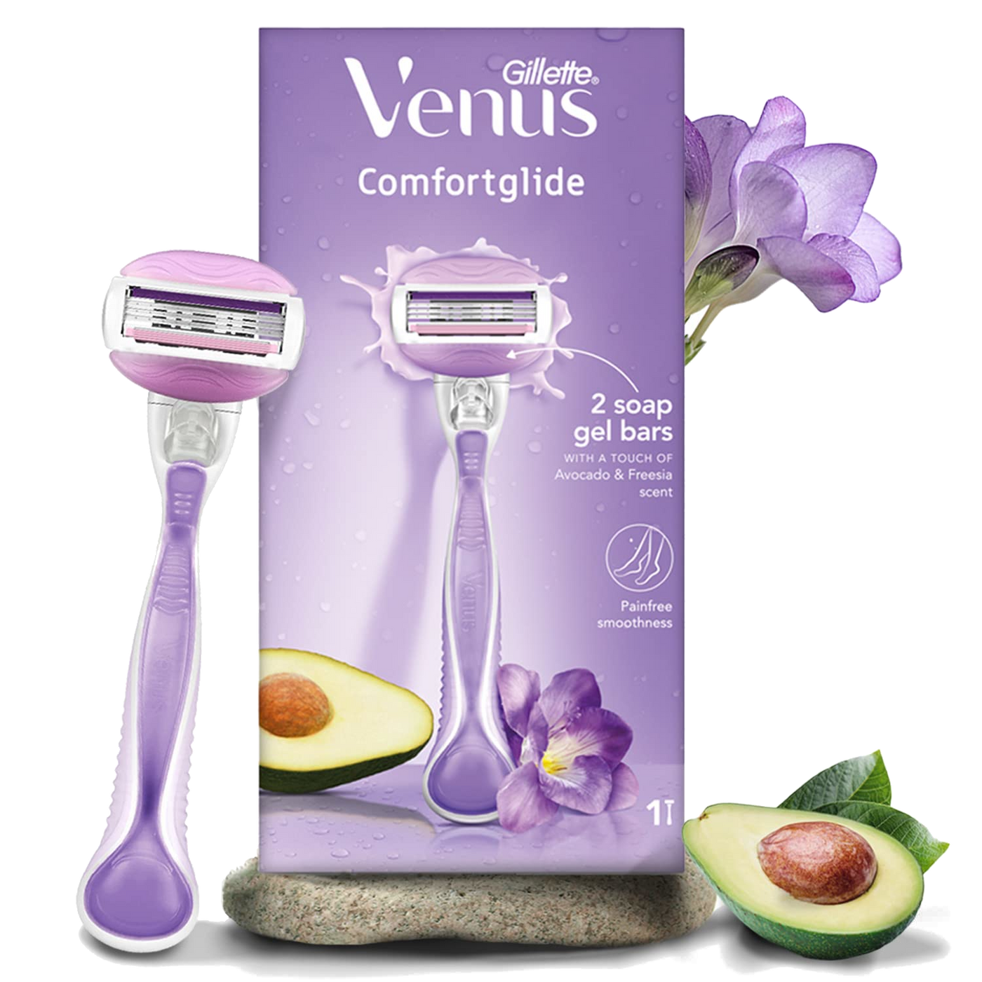 Gillette Venus Comfortglide Razor with Avocado & Freesia Scent