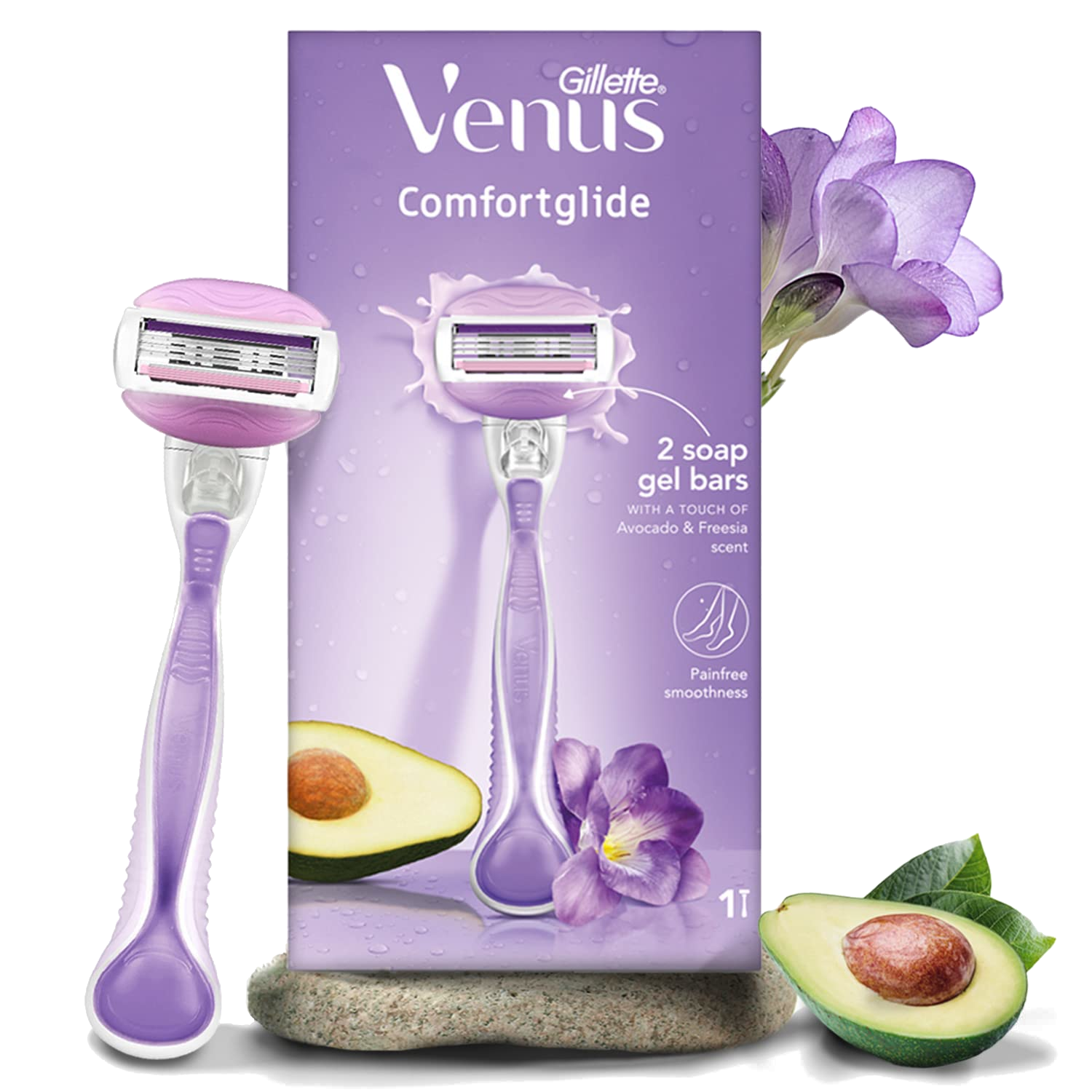 Gillette Venus Comfortglide Razor with Avocado & Freesia Scent