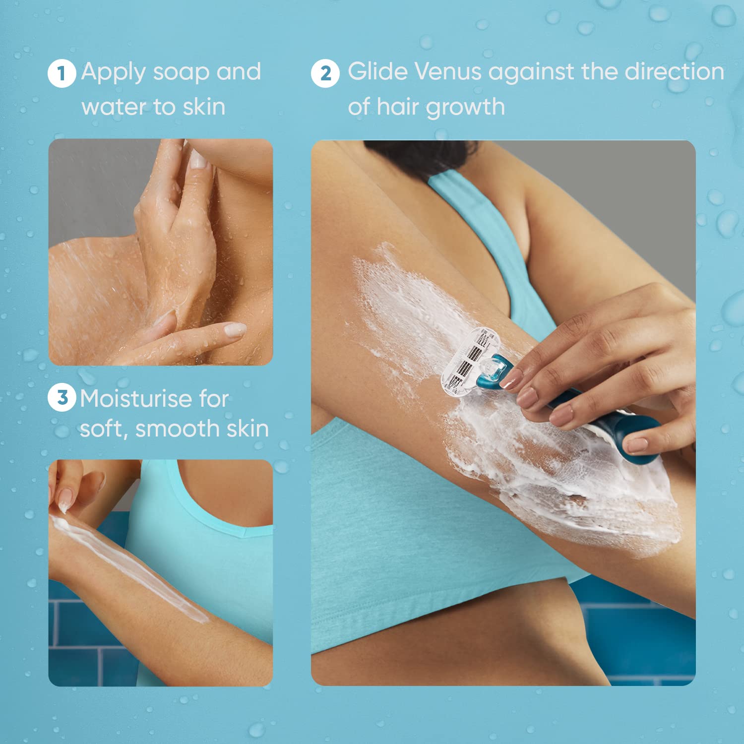 Gillette Venus Smooth Razor with Aloe Vera extracts 1 Blade