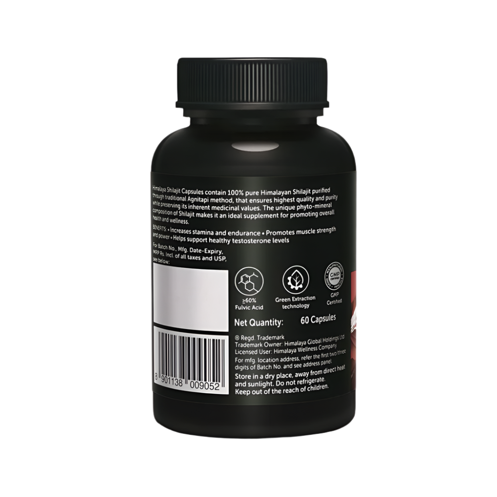 Himalayan Shilajit Capsules 60 Capsules