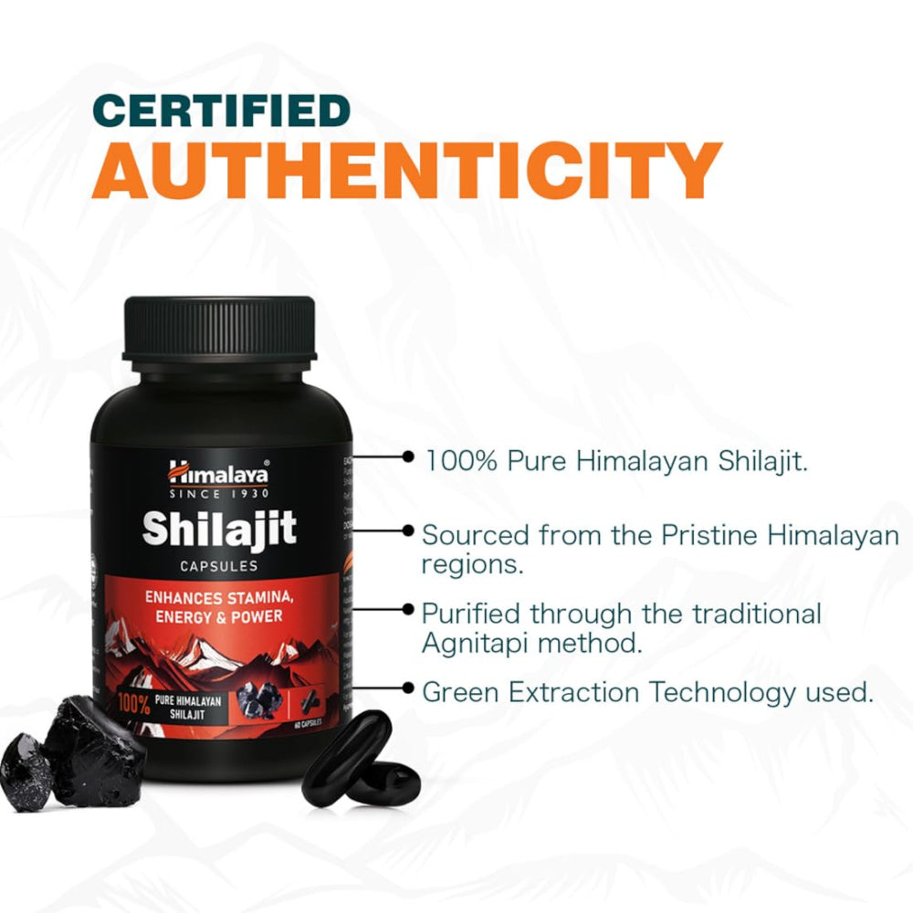 Himalayan Shilajit Capsules 60 Capsules