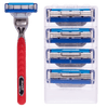 Gillette Mach3 Turbo Razor and 4 Pieces Blades