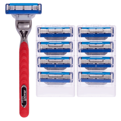 Gillette Mach3 Turbo Razor and 8 Pieces Blades