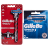 Gillette Mach3 Turbo Razor and 2 Pieces Blades