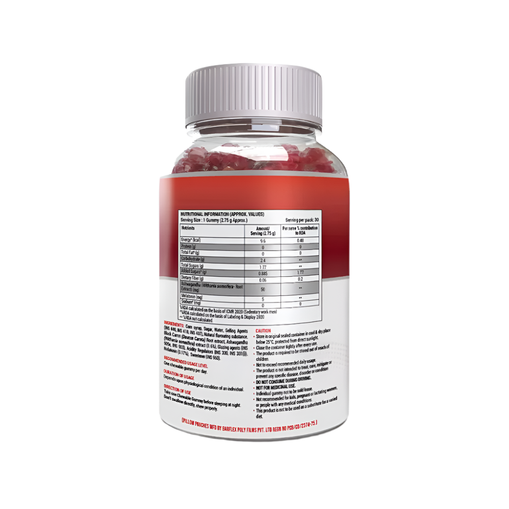 Nutrela Ashwagandha & Melatonin Gummies