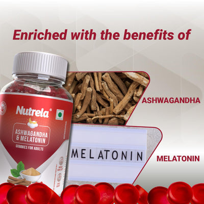 Nutrela Ashwagandha & Melatonin Gummies